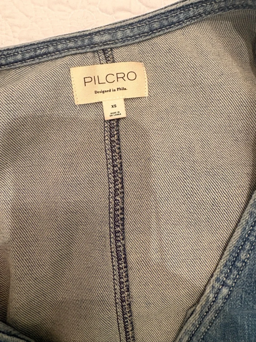 Anthropologie  Blue Denim High-Waist Women’s Jeans Dress/Skirt Set - Picture 2 of 6